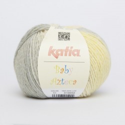 Lanas Katia Baby Azteca amarillo gris 51