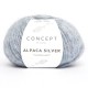 Lanas Katia Alpaca Silver Azul pastel-Plata 253