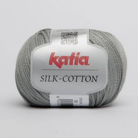 Lanas Katia Silk-Cotton Gris 59